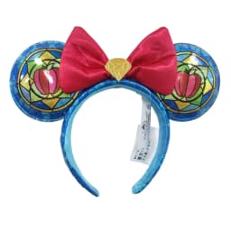 2025 Disney Princess Seris Mickey Mouse Headband Disneyland Minnie Ears PU Leather Headwear Children Girl Toys Decoration
