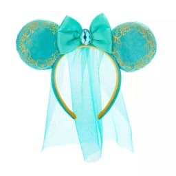 2025 Disney Princess Seris Mickey Mouse Headband Disneyland Minnie Ears PU Leather Headwear Children Girl Toys Decoration