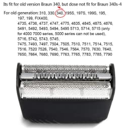 30B Replacement Foil Head Cutter Blades For BRAUN Electric Shaver 7000 4000 195S,197S,199S,195,19799199 400 FIX400