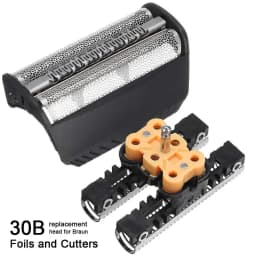 30B Replacement Foil Head Cutter Blades For BRAUN Electric Shaver 7000 4000 195S,197S,199S,195,19799199 400 FIX400