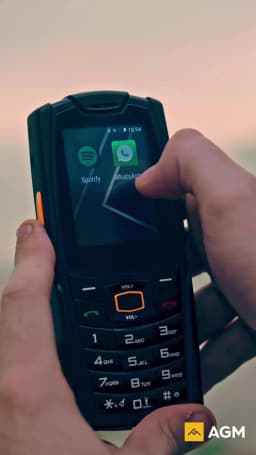 AGM M7 2+16G Volte Android Feature Phone Waterproof Touch Screen 2500mAh Cellphone with English Russian Keyboard