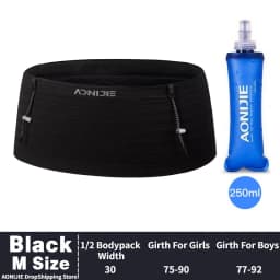AONIJIE W8116 Newest Woven Elastic Sports Waist Pack Running Race Number Belt For Triathlon Marathon Cycling Mountaineering