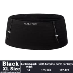 AONIJIE W8116 Newest Woven Elastic Sports Waist Pack Running Race Number Belt For Triathlon Marathon Cycling Mountaineering