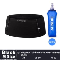 AONIJIE W8116 Newest Woven Elastic Sports Waist Pack Running Race Number Belt For Triathlon Marathon Cycling Mountaineering