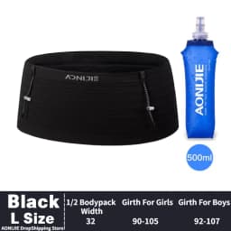 AONIJIE W8116 Newest Woven Elastic Sports Waist Pack Running Race Number Belt For Triathlon Marathon Cycling Mountaineering