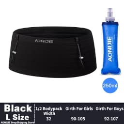 AONIJIE W8116 Newest Woven Elastic Sports Waist Pack Running Race Number Belt For Triathlon Marathon Cycling Mountaineering