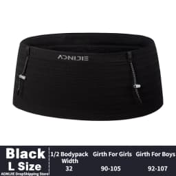 AONIJIE W8116 Newest Woven Elastic Sports Waist Pack Running Race Number Belt For Triathlon Marathon Cycling Mountaineering