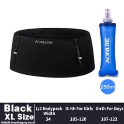 AONIJIE W8116 Newest Woven Elastic Sports Waist Pack Running Race Number Belt For Triathlon Marathon Cycling Mountaineering