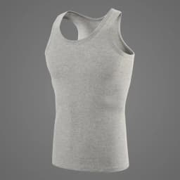 3/1 Piece Men's to Teenagers' Multi-Size Solid Color Tight Vest Comfortable Cotton Sleeveless T-Shirt Sports Running Bottoming C