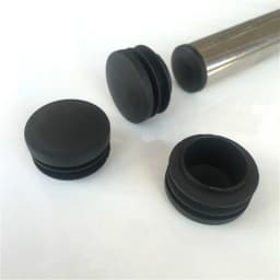 PE Plastic Black Round Pipe Plug 12 14 16 19 20 22 25 28 30~76mm Chair Non-Slip Foot Pads Sealing Cover 2-20pcs