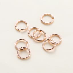 50-200/lot 14K 18K Gold Necklace Open Single Jump Ring Lobster Clasp Connector Split Ring Fitting DIY Jewelry Making Accessories