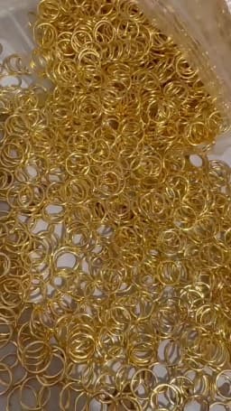 50-200/lot 14K 18K Gold Necklace Open Single Jump Ring Lobster Clasp Connector Split Ring Fitting DIY Jewelry Making Accessories