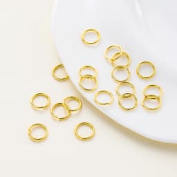50-200/lot 14K 18K Gold Necklace Open Single Jump Ring Lobster Clasp Connector Split Ring Fitting DIY Jewelry Making Accessories