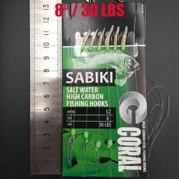 Lunker Sabiki Lure Flasher Rig Hook Soft Bait Luminous Eel Glow Dark Mackerel Fishing Snapper Mulloway Flathead Mullet Shark