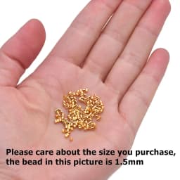 500Pcs Brass Tube Crimp End Beads ColumnCord Cover Tips End Platinum for DIY Craft Jewelry Making
