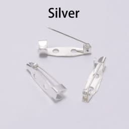 50pcs/lot 15 20 25 35 40 mm Brooch Clip Base Pins Safety Pins Brooch Settings Blank Base For DIY Jewelry Making Supplies