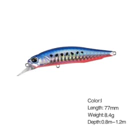Minnow Fishing Lure Wobbler Rozante 77SP Long Cast Hover Swaying Lure Jerkbait Artificial Bait Culter 77mm/63mm Alburnus Bait