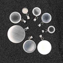 10pcs/lot stainless steel blank Cabochon Base Setting Charms Pendant fit 6 8 10 12 14 16 18 20 25 30mm jewelry making supplies