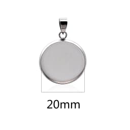 10pcs/lot stainless steel blank Cabochon Base Setting Charms Pendant fit 6 8 10 12 14 16 18 20 25 30mm jewelry making supplies
