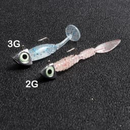 JOHNCOO 8pcs Luminous 3D Eye Jig Head Fishing Hooks 2g 3g 4g 6g Jig Head Ice Bass Carp Fishing Jig Soft Lure Bass Fishing