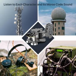 Putikeeg Mini, CW Key Morse Code,Shortwave AmateurRadio, Two Way Radio Paddle. 2.8*1.6*1.3in