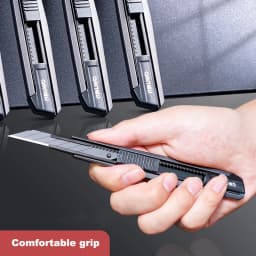 Deli Utility Knife 9mm Pocket Knife Box Cutter Retractable Blade for Office Home School Stationery Supplies Paper Craft Knives