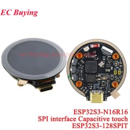 1.28 inch TFT Screen Display Module 1.28" IPS Round Colorful LCD Board GC9A01 Touch 240x240 SPI ESP32-S3 ESP32S3-N16R8 N16R16
