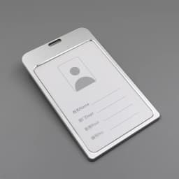 1 PC Aluminum Alloy Work ID Badge Clip Double Sided Transparent Metal Card Bag Cardholder For ID Card Student Card No Lanyard