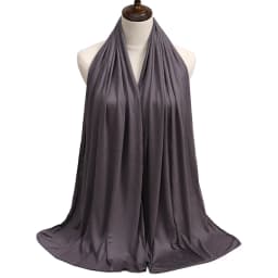 New Jersey Womens Muslim Ramadan Fashion Modal Cotton Jersey Hijab Womens High Quality Solid Color Soft Hijab Long African Scarf