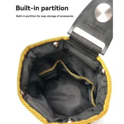 Tool Bag Tool Pouch for Woodworking Electrician Mechanic 1680D Rotatable Quick-hanging Nail Tool Bag Man Gift Tool Organizer