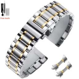 Replacement Metal Watch Bands, Stainless Steel Strap 20mm, 22mm, 24mmFits Samsung Galaxy ,Garmin ,Huawei Watch for Men Women
