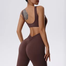 Sexy Gym Set Women Sport One-Piece Suit Yoga Suit Flared Pants Women Push Up Sports Jumpsuit Fitness Rompers Workout Bodysuits 