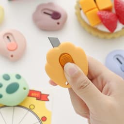 1 PC Cute Cartoon Cat Claw Retractable Paper Cutter Utility Knives Stationery for School Office Home