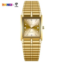 LIEBIG Luxury Gold Steel Bracelet Wristwatches Female Male Clock Golden Quartz Watch For Men Women Watches Relogio Masculino