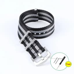 Premium-grade Nylon Strap 18mm 20mm 22mm Braided Canvas Watch Band Men Women Soft Sport Military Bracelet Accessories