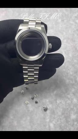 High Quality Watch Parts Silver/ Gold/ Black/ Rose Gold Logo S Watch Crown And Without S Crown For NH34 NH35 NH36 Movement