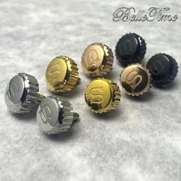 High Quality Watch Parts Silver/ Gold/ Black/ Rose Gold Logo S Watch Crown And Without S Crown For NH34 NH35 NH36 Movement
