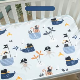 Reusable Diaper Change Mat for Baby Infant Waterproof Crib Changing Pads Urine Sheet Cotton Diaper Cover Bed Changing Mattress