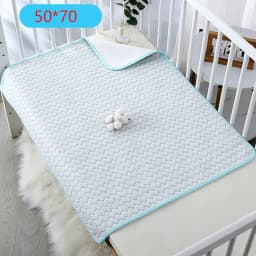 Reusable Diaper Change Mat for Baby Infant Waterproof Crib Changing Pads Urine Sheet Cotton Diaper Cover Bed Changing Mattress