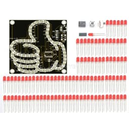 DIY Electronic Kit LED Thumb Flowing Light Production Kit Light-emitting Diode Fun Welding Microcontroller Soldering Practice