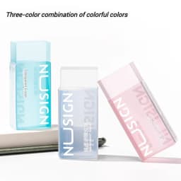 NUSIGN 2B Soft Rubber Pencil Eraser for Students Art Sketching Painting Exam Writing Correction School Stationery Supplies
