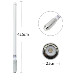 Dual Band VHF UHF Fiberglass Antenna 144/430MHz SO239 Mobile Radio Base Antenna for Ham Radio Device Repeater Mobile Transceiver