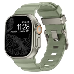 Sport Silicone Band For Apple Watch Ultra 2 10 9 8 7 6 SE 5 4 Titanium Metal Bracelet Strap For iWatch 42mm 44mm 45mm 46mm 49mm