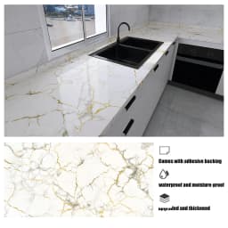 Tile Stickers Waterproof and Oil-proof Kitchen High Temperature Resistant Renovation Self-adhesive Cabinet Countertop Wallpaper