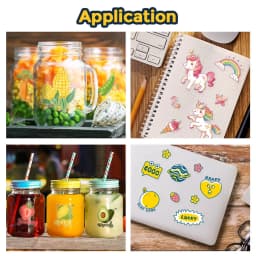 100% Transparent Printable Vinyl Sticker Paper Self-adhesive 10 Sheets A4 Glossy White Copy Paper DIY Labels for Inkjet Printer