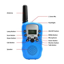 Itsok T388 Long Range Walkie Talkie for Kids FRS 22CH Free License Two Way Radio PMR 8CH Communicator