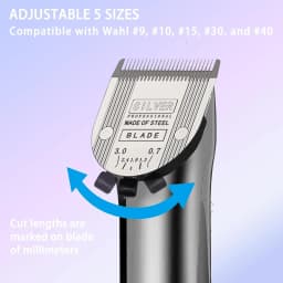 Adjustable 5-in-1 Professional Animal blade, compatible with WAHL Arco, Bravura, Chromado, Creativa, Figura,Motion Clippers