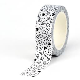 NEW 1PC 10M Decorative Black and White Japanese Washi Tape Set DIY Journaling Adhesive Moon Masking Tape Cute Stationery