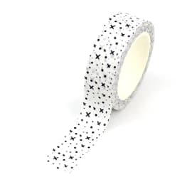 NEW 1PC 10M Decorative Black and White Japanese Washi Tape Set DIY Journaling Adhesive Moon Masking Tape Cute Stationery