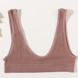 Ribbed Seamless U-Back Bralette Women's Tube Top Bra Wire Free Plunge Underwear Sexy Lingerie Small Cup Intimates M-XL